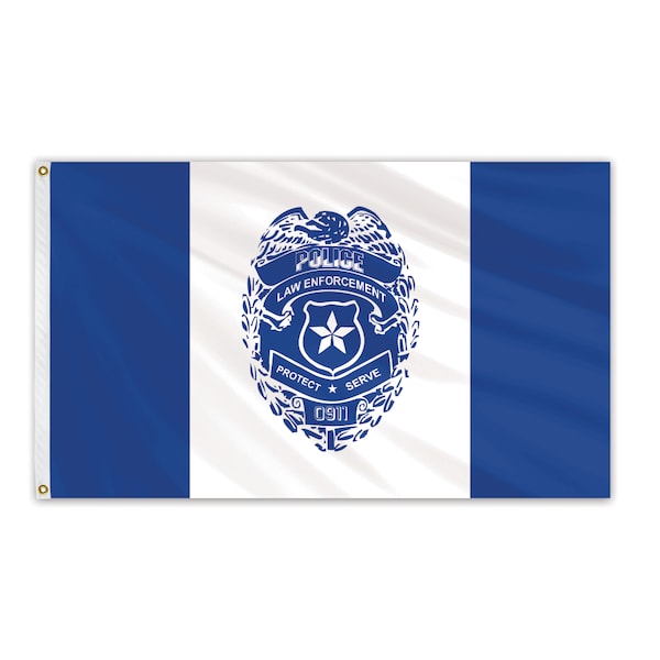 Police Outdoor Nylon Flag 4'x6'
